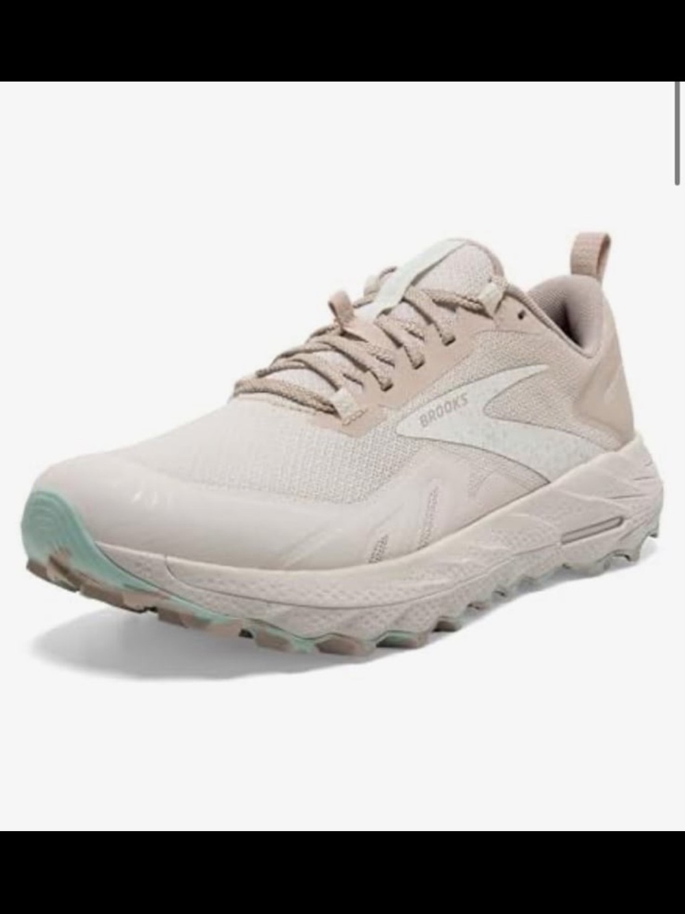 Brooks Women s Cascadia 17 Trail Running Shoe White Sand Chateau Grey size 9